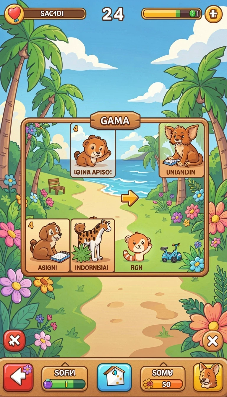 Beragam pilihan permainan menarik dalam aplikasi Aplikasi koko288 Ringan untuk Android.