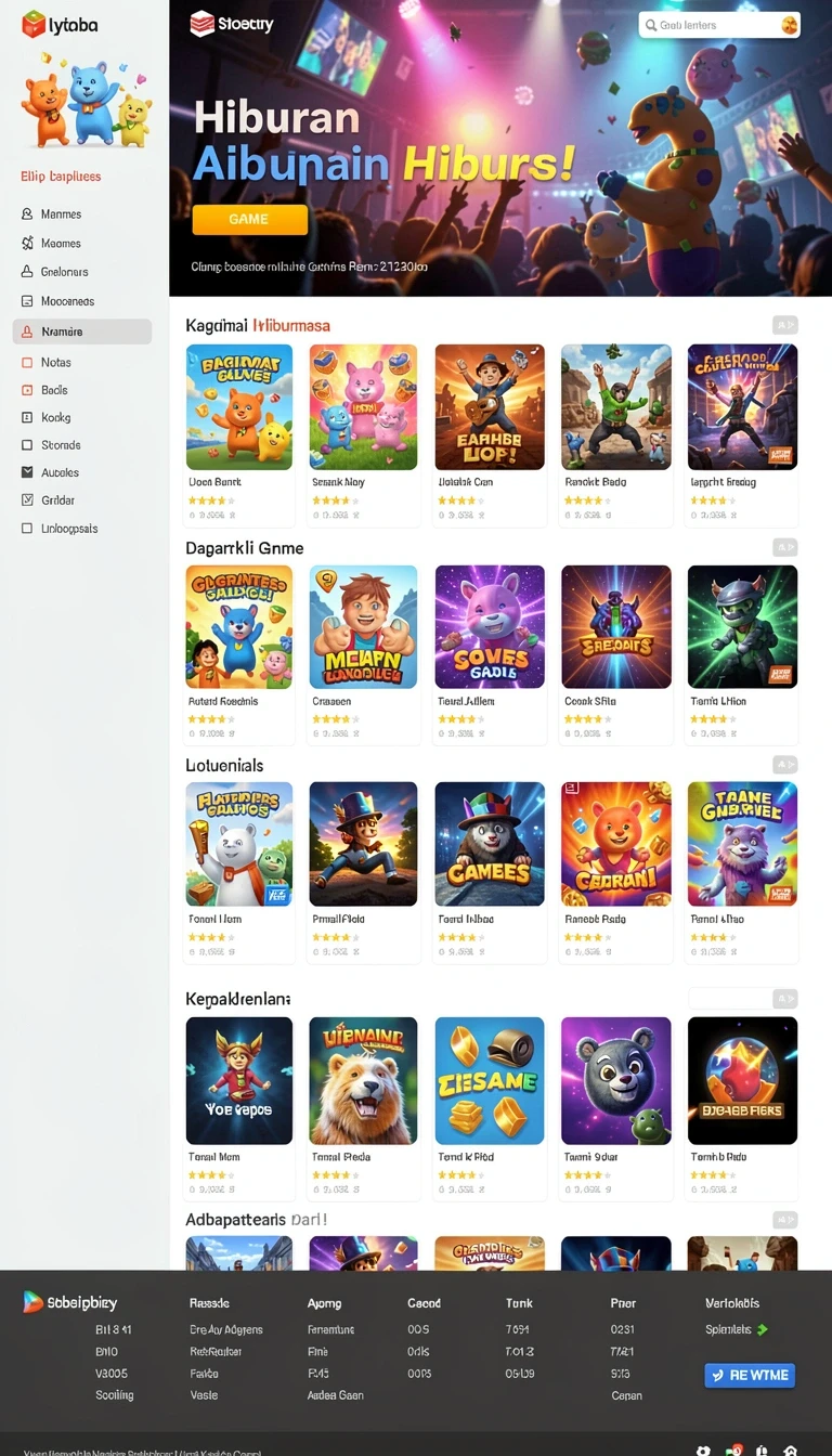 Beragam pilihan permainan menarik dalam aplikasi quarkplay APK Full Version untuk Android.