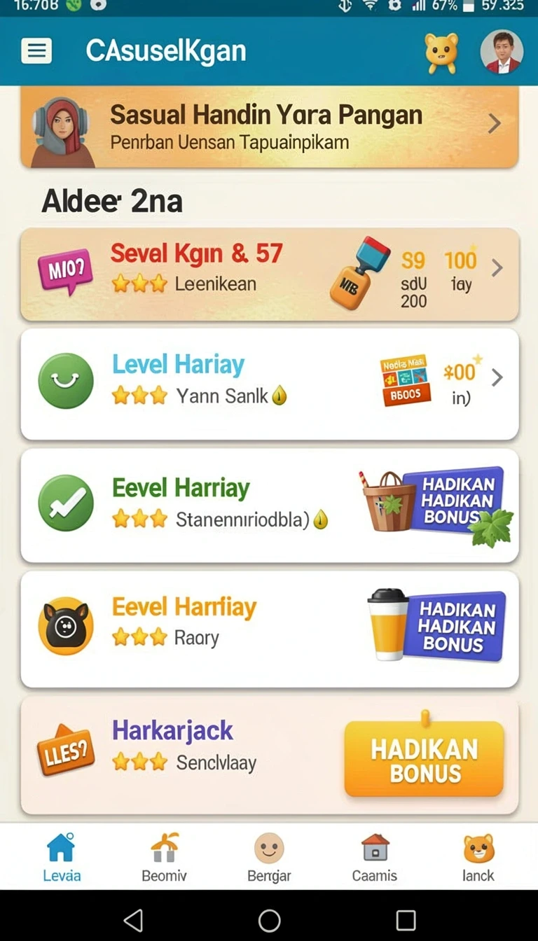 Beragam pilihan permainan menarik dalam aplikasi Cara Download dan Instal bandarcolok di Android.